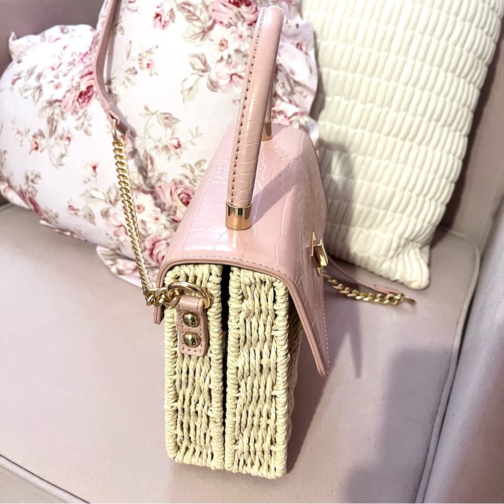 LIKE DREAMS Women Hand-woven Straw crossbody bag - Picture 3 of 6
